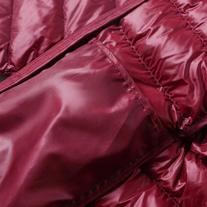 Olivia | Women's Long Hooded Quilted Ladies Puffer Jacket Coat