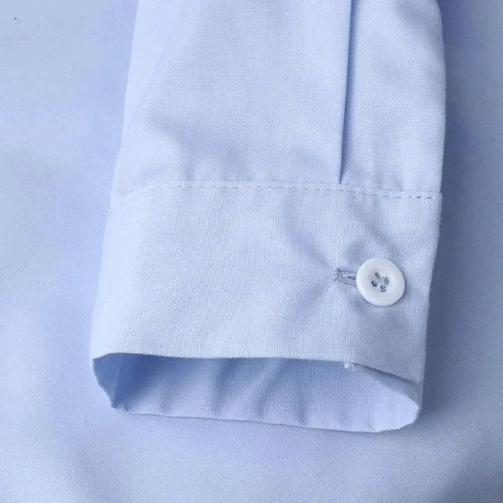 Lily | Women's Long-Sleeve Tie-Belt Wrap Blouse Open Collar