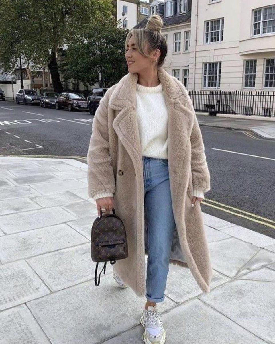Scarlett | Women's Long Teddy Coat Oversized Fluffy Faux Fur Winter Coat