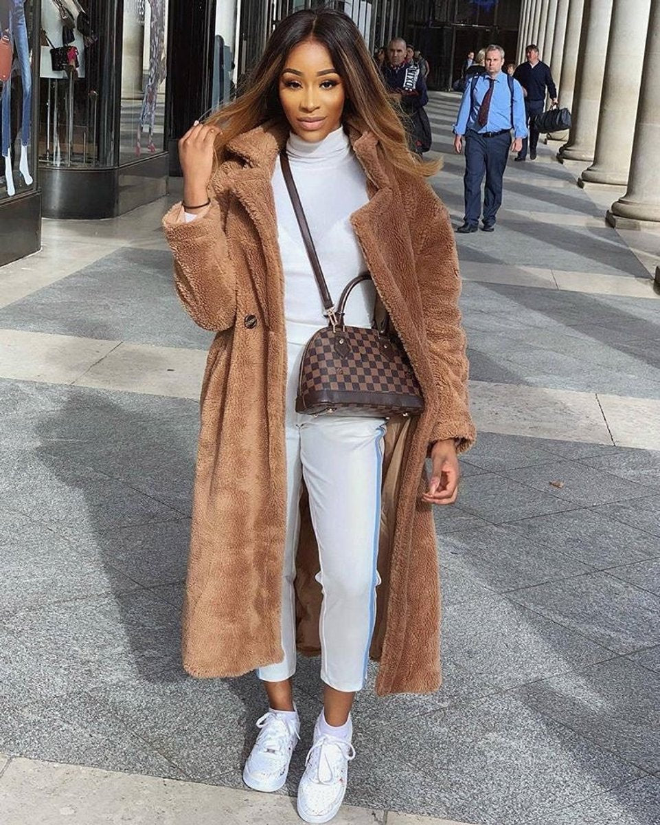 Scarlett | Women's Long Teddy Coat Oversized Fluffy Faux Fur Winter Coat