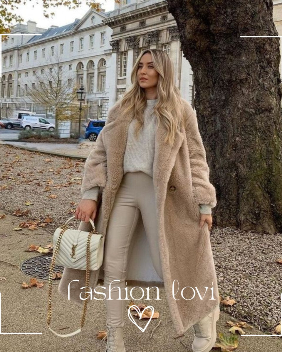 Scarlett | Women's Long Teddy Coat Oversized Fluffy Faux Fur Winter Coat