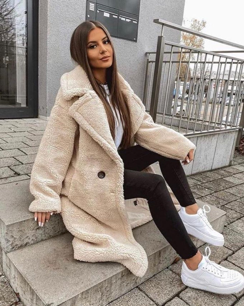 Scarlett | Women's Long Teddy Coat Oversized Fluffy Faux Fur Winter Coat