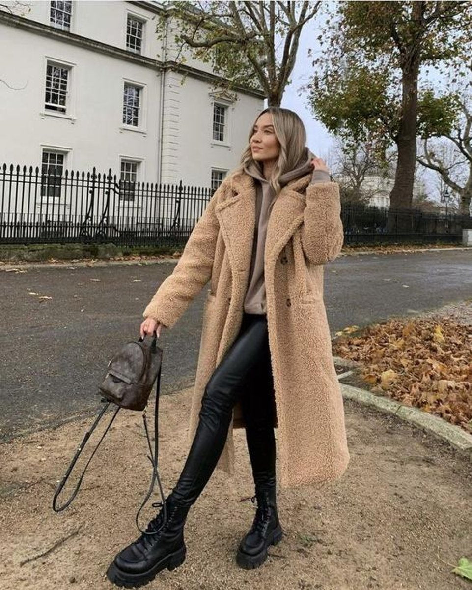 Scarlett | Women's Long Teddy Coat Oversized Fluffy Faux Fur Winter Coat