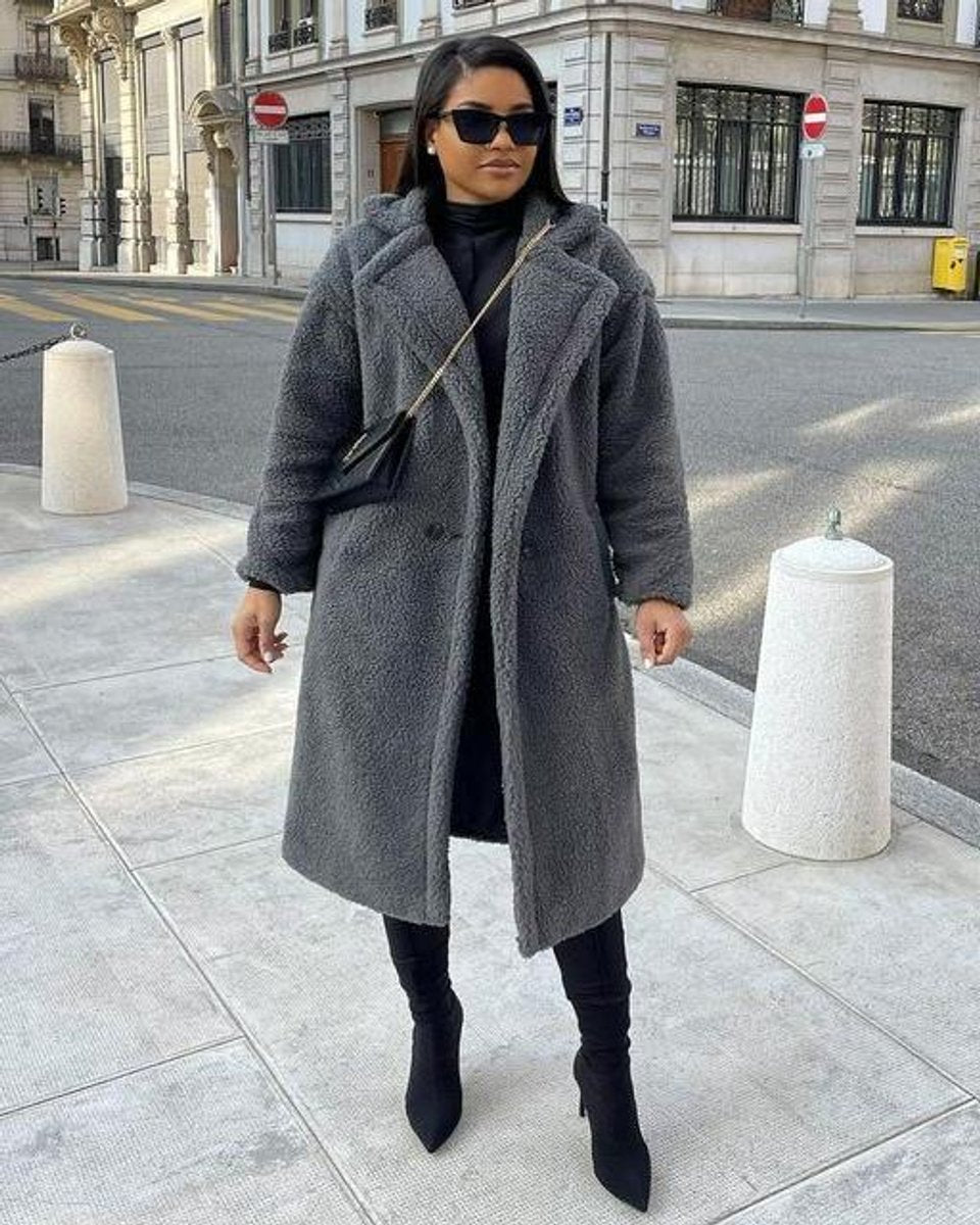 Scarlett | Women's Long Teddy Coat Oversized Fluffy Faux Fur Winter Coat