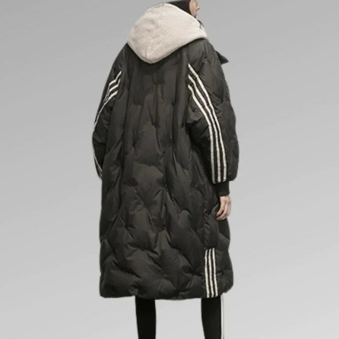 Grace | Women's Longline Quilted Hooded Puffer Coat Ladies Winter Jacket