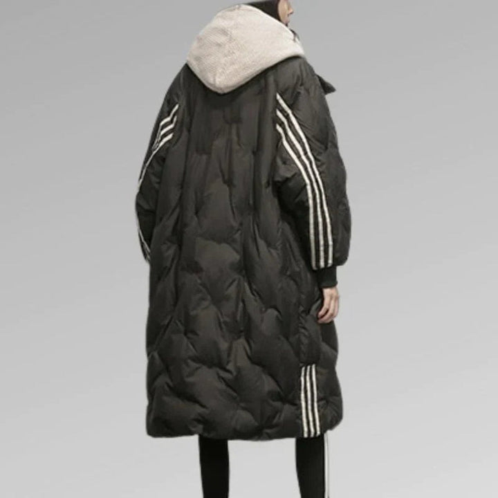 Grace | Women's Longline Quilted Hooded Puffer Coat Ladies Winter Jacket