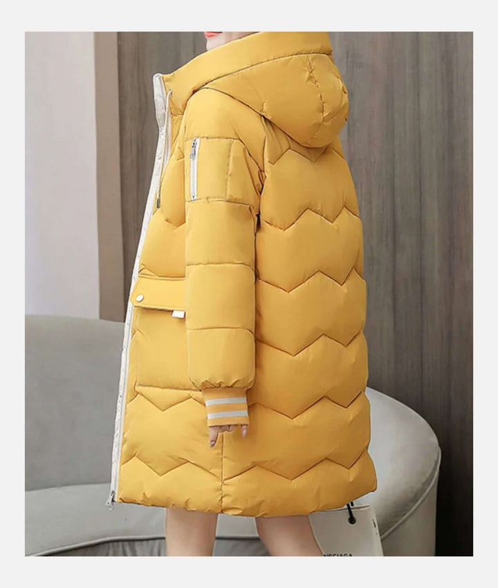 Sienna | Women's Longline Quilted Hooded Puffer Jacket Ladies Winter Coat