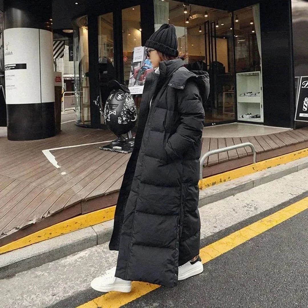Mia | Women's Maxi Hooded Ladies Puffer Jacket Long Padded Coat