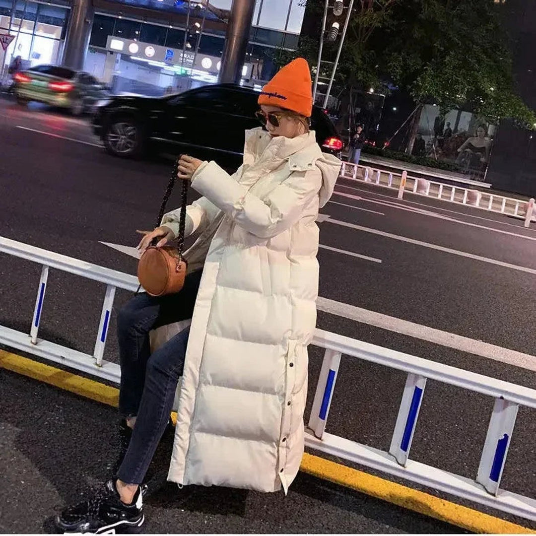 Mia | Women's Maxi Hooded Ladies Puffer Jacket Long Padded Coat