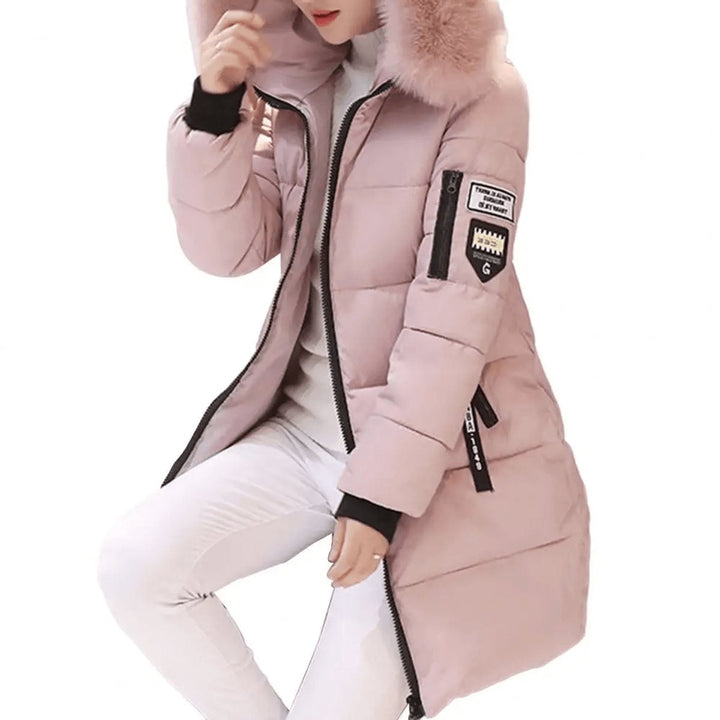 Grace | Women's Mid-Length Hooded Ladies Puffer Jacket Windproof Coat