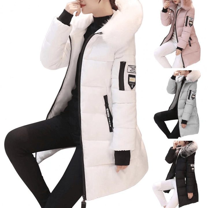 Grace | Women's Mid-Length Hooded Ladies Puffer Jacket Windproof Coat