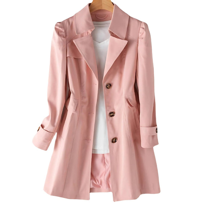 Willow | Women's Mid-Length Single-Breasted Trench Coat Relaxed Fit