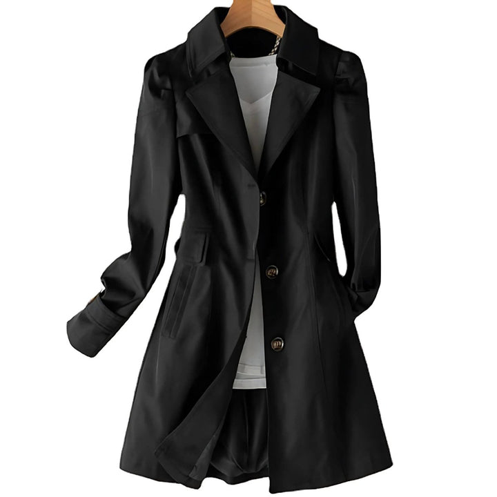Willow | Women's Mid-Length Single-Breasted Trench Coat Relaxed Fit