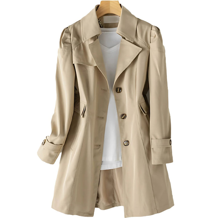 Willow | Women's Mid-Length Single-Breasted Trench Coat Relaxed Fit