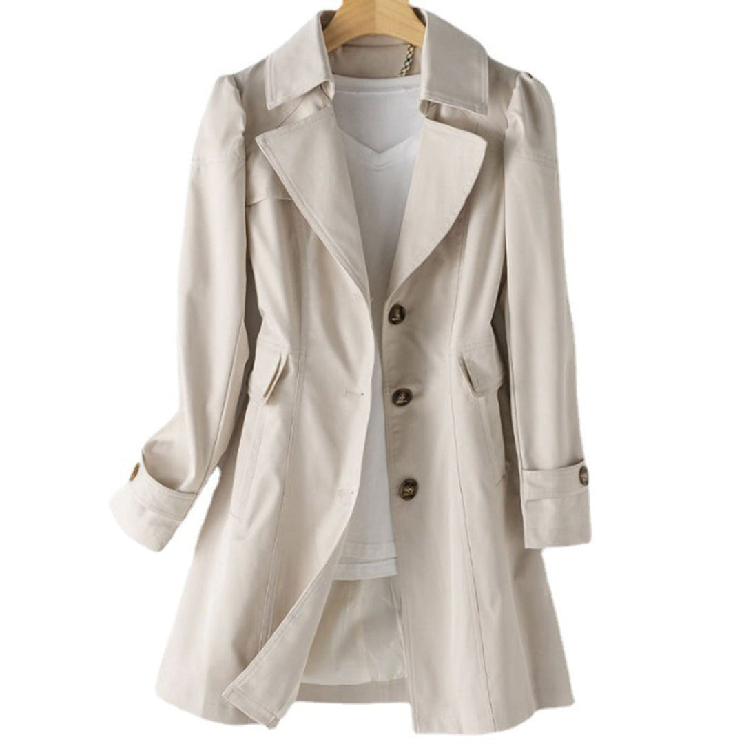 Willow | Women's Mid-Length Single-Breasted Trench Coat Relaxed Fit