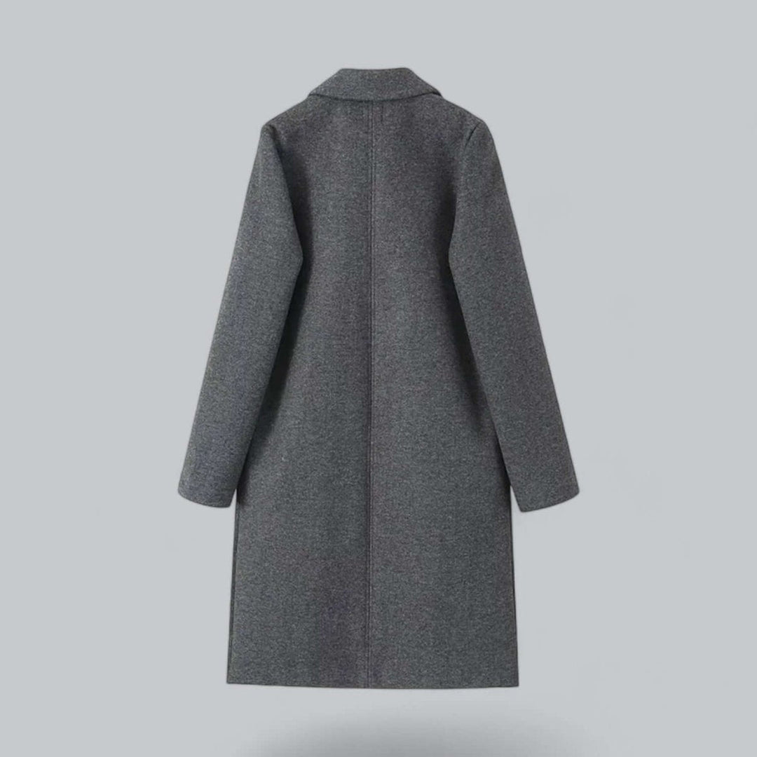 Sophie | Women's Open Front Longline Wool Coat Elegant Trench