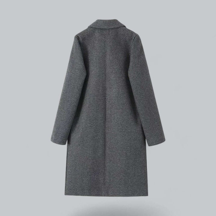 Sophie | Women's Open Front Longline Wool Coat Elegant Trench