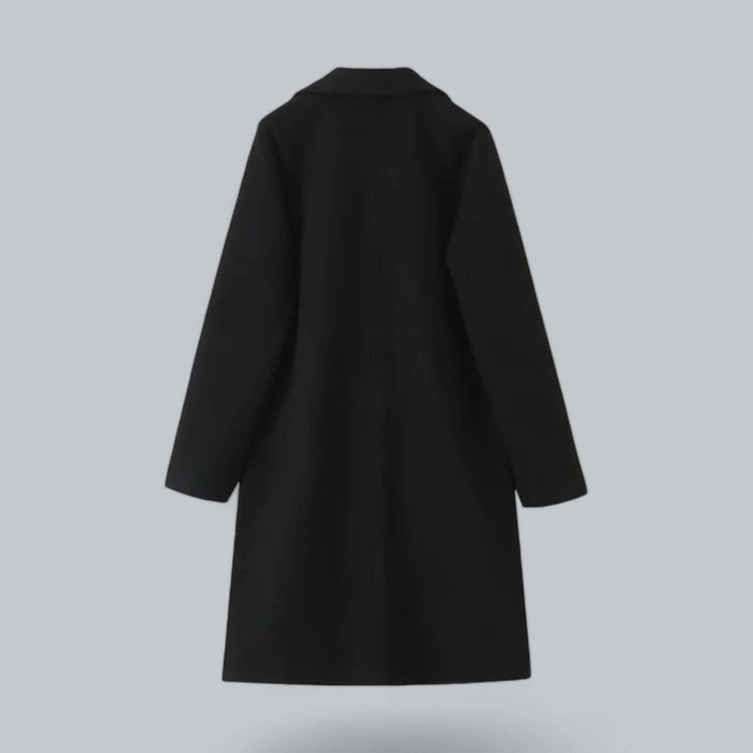 Sophie | Women's Open Front Longline Wool Coat Elegant Trench
