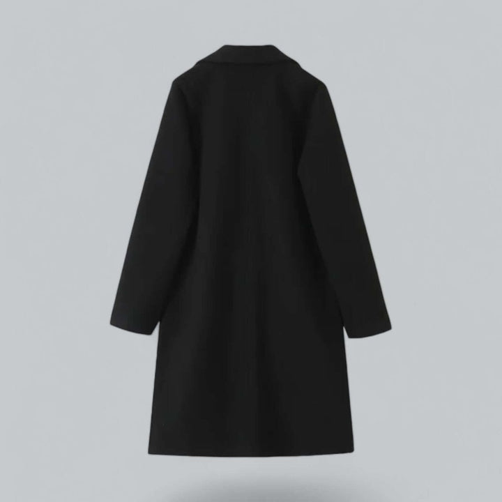 Sophie | Women's Open Front Longline Wool Coat Elegant Trench
