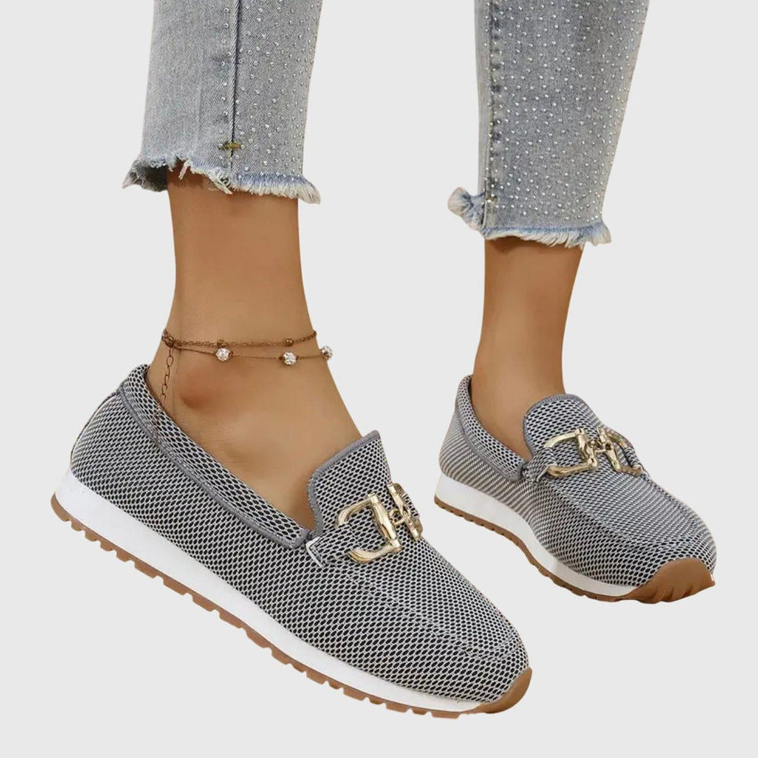 Lily | Women's Orthopedic Memory-Foam Slip-On Horsebit Loafer Trainers