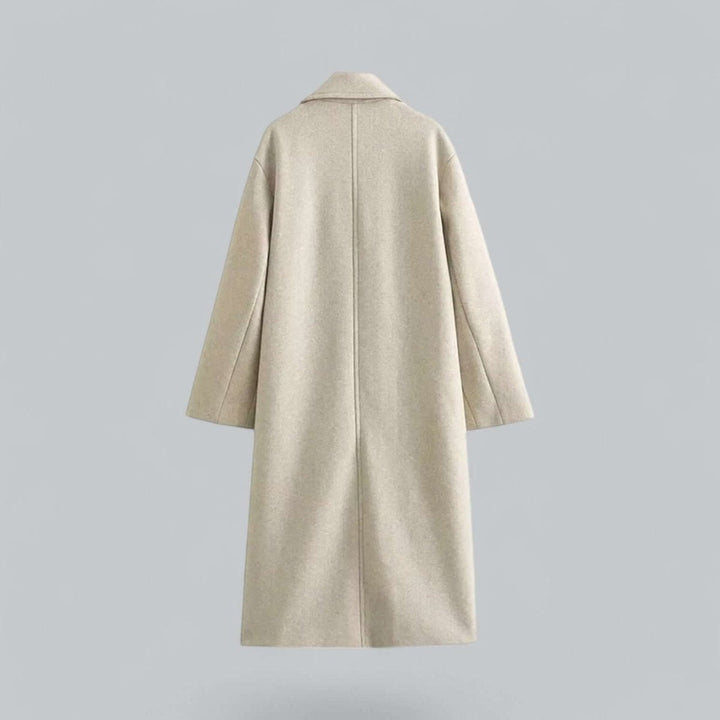 Olivia | Women's Oversized Double-Breasted Wool Coat Long Trench Coat