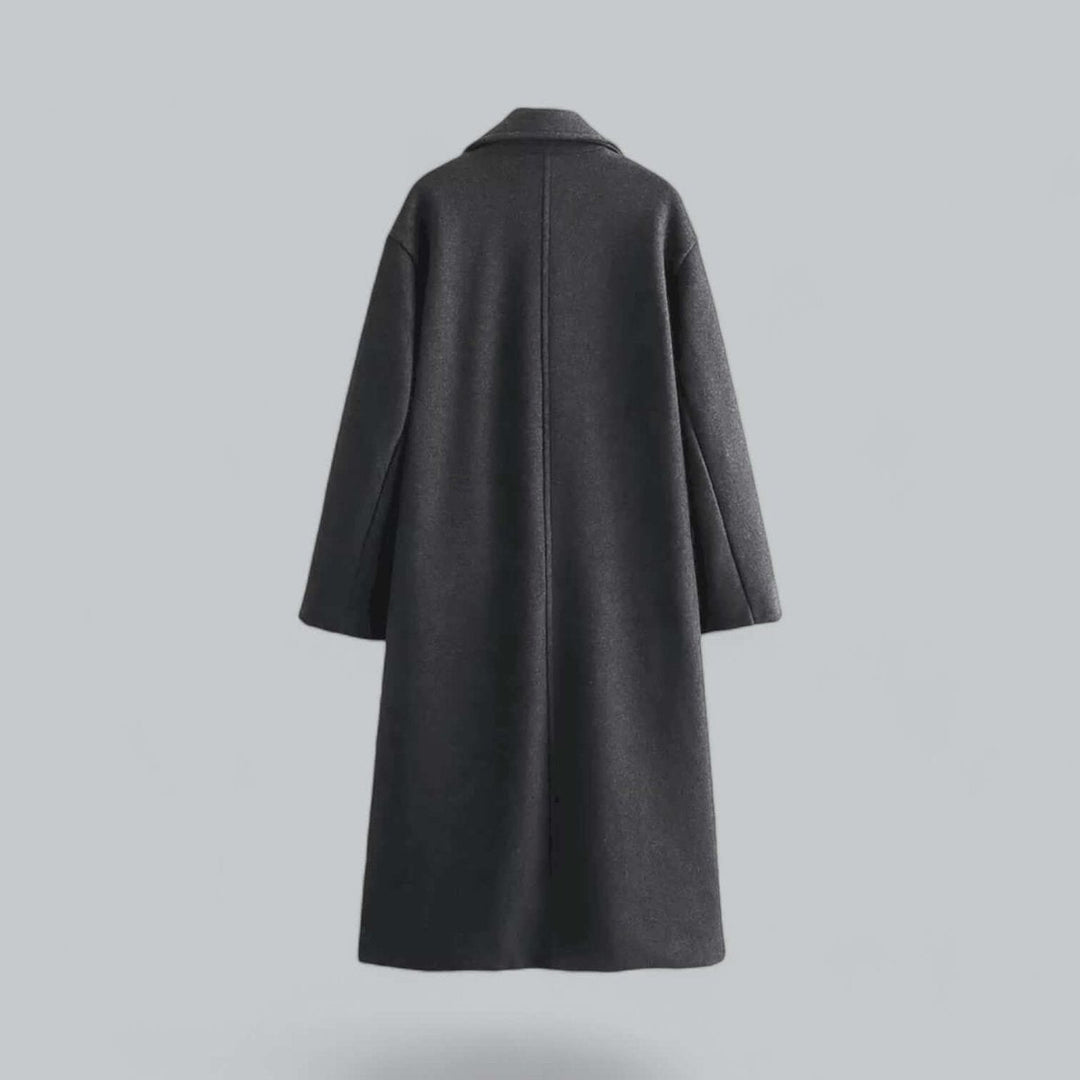 Olivia | Women's Oversized Double-Breasted Wool Coat Long Trench Coat