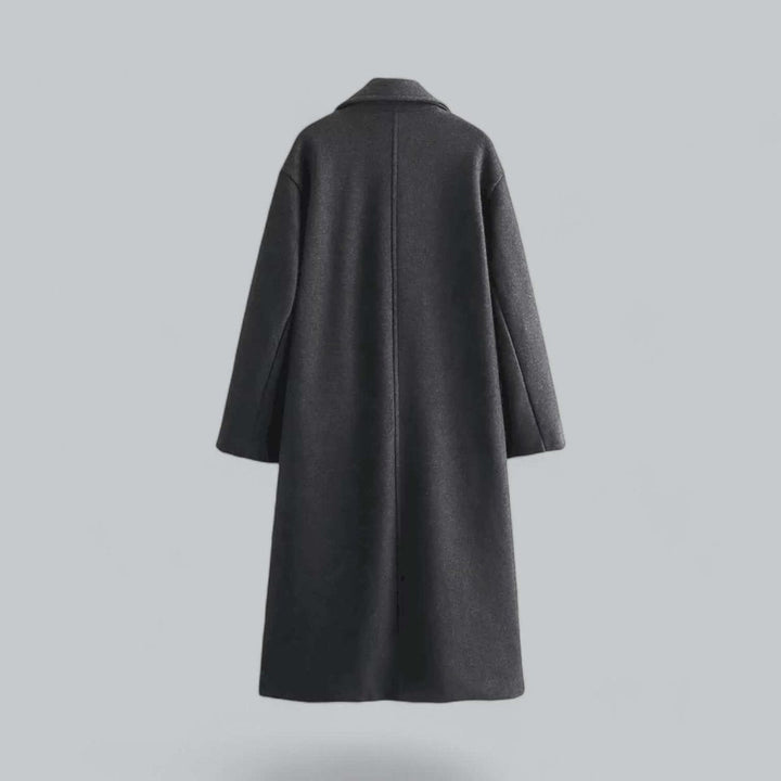 Olivia | Women's Oversized Double-Breasted Wool Coat Long Trench Coat