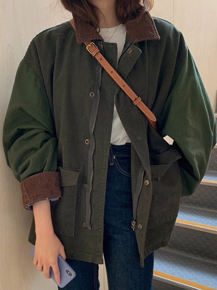 Women’s Oversized Utility Jacket – Relaxed Layer for Everyday Transitional Wear
