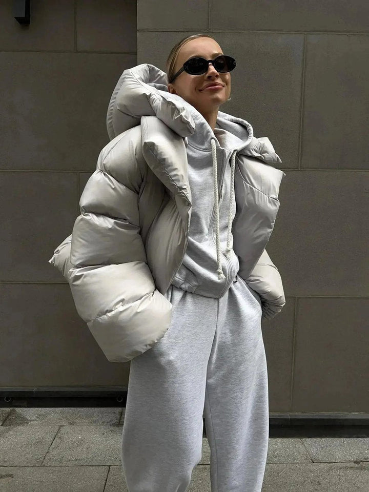 Rosie | Women's Oversized Ladies Puffer Jacket High-Collar Quilted Coat