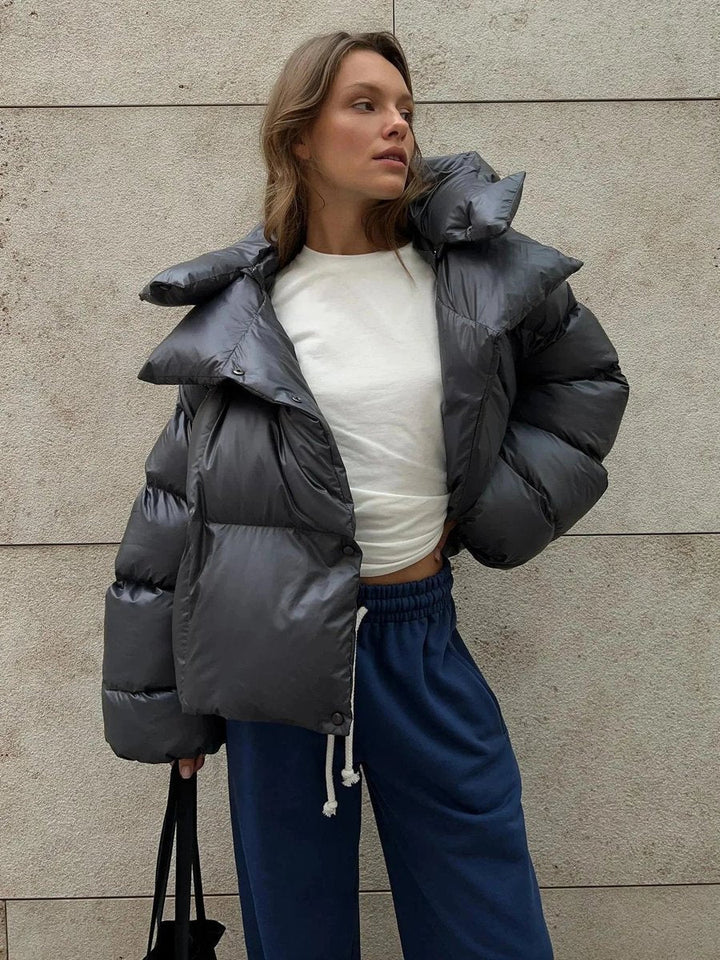 Rosie | Women's Oversized Ladies Puffer Jacket High-Collar Quilted Coat