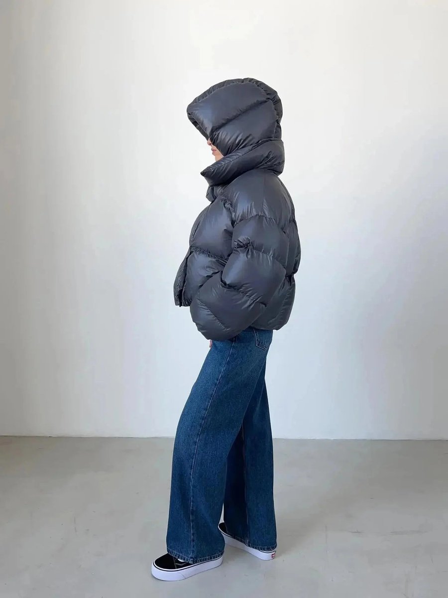 Rosie | Women's Oversized Ladies Puffer Jacket High-Collar Quilted Coat