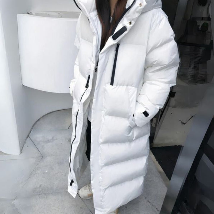 Ella | Women's Oversized Long Ladies Puffer Jacket Hooded Padded Coat