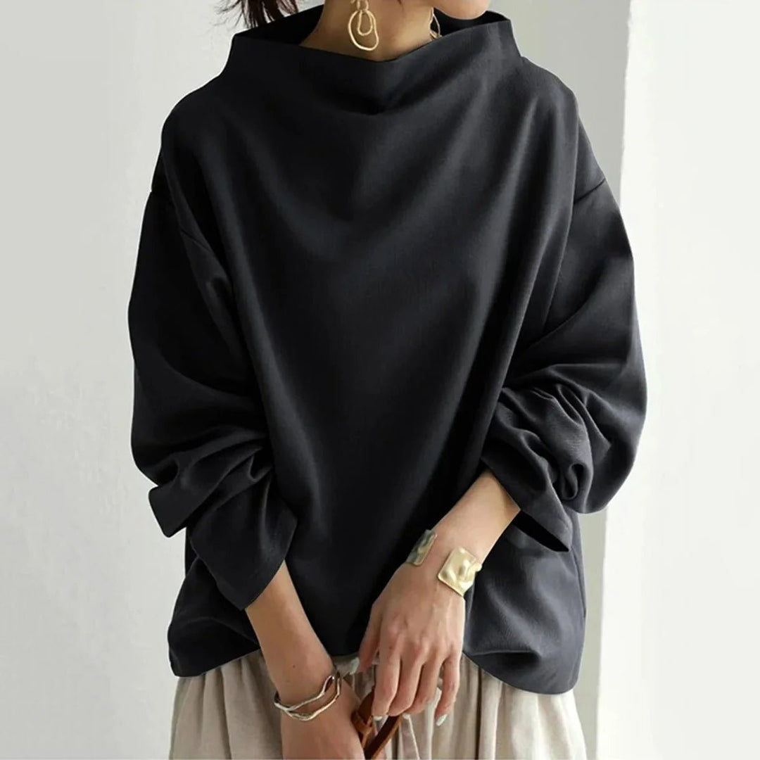 Olivia | Women's Oversized Roll Neck Jumper Batwing Sleeve