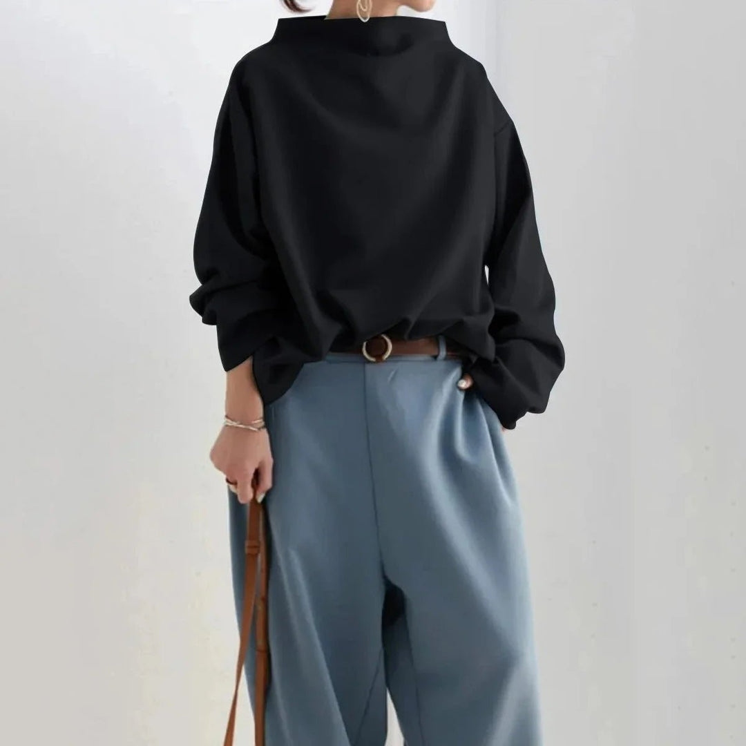 Olivia | Women's Oversized Roll Neck Jumper Batwing Sleeve