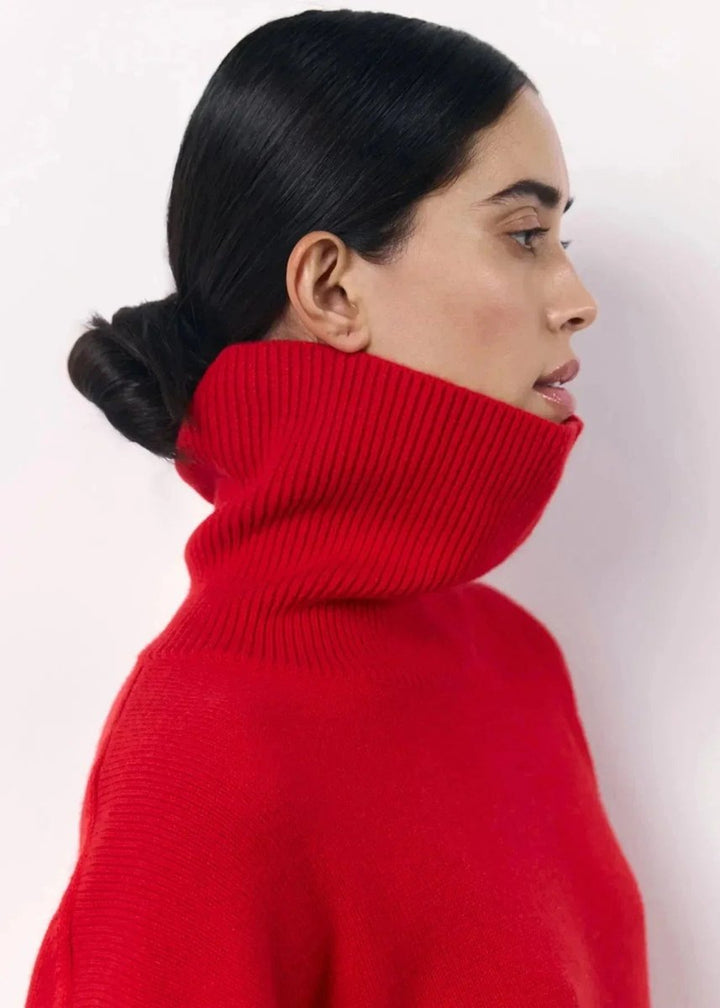 Scarlett | Women's Oversized Roll Neck Knitted Jumper Relaxed Fit