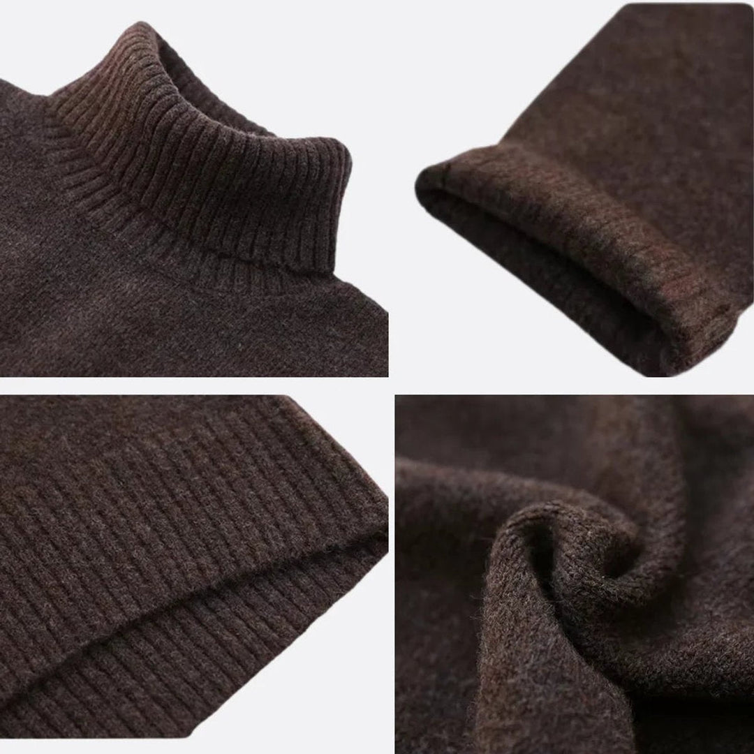 Scarlett | Women's Oversized Roll Neck Knitted Jumper Ribbed Cuffs and Hem