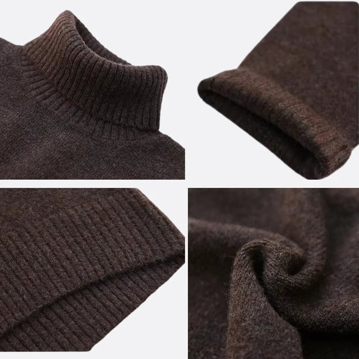 Scarlett | Women's Oversized Roll Neck Knitted Jumper Ribbed Cuffs and Hem