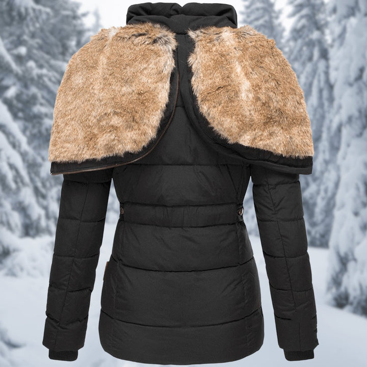 Sienna | Women's Quilted Hooded Ladies Puffer Jacket Faux Fur Trim Coat