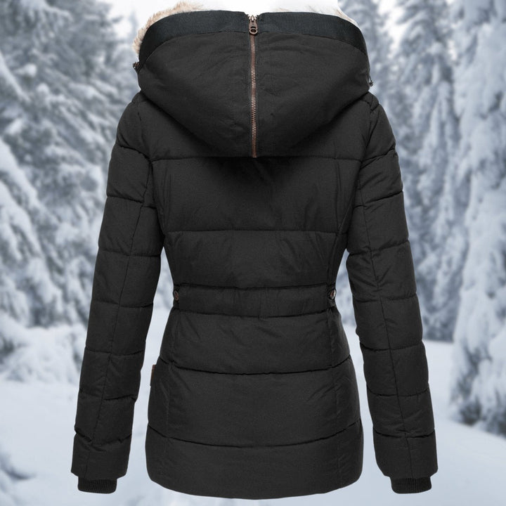 Sienna | Women's Quilted Hooded Ladies Puffer Jacket Faux Fur Trim Coat