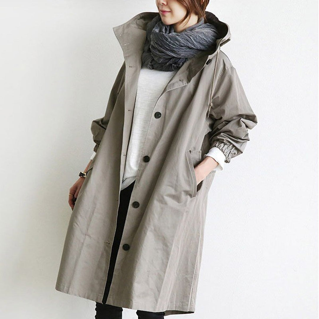 Evelyn | Women's Relaxed-Fit Water-Resistant Longline Trench Coat