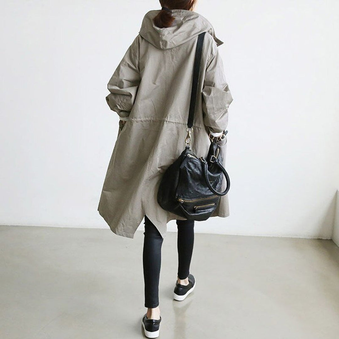 Evelyn | Women's Relaxed-Fit Water-Resistant Longline Trench Coat
