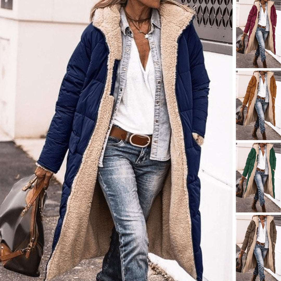 Emily | Women's Reversible Teddy Fleece Hooded Winter Coat