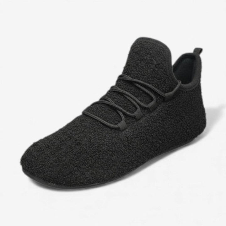 Grace | Women's Round Toe Lace-Up Plush Trainers Non-Slip Flat Shoes