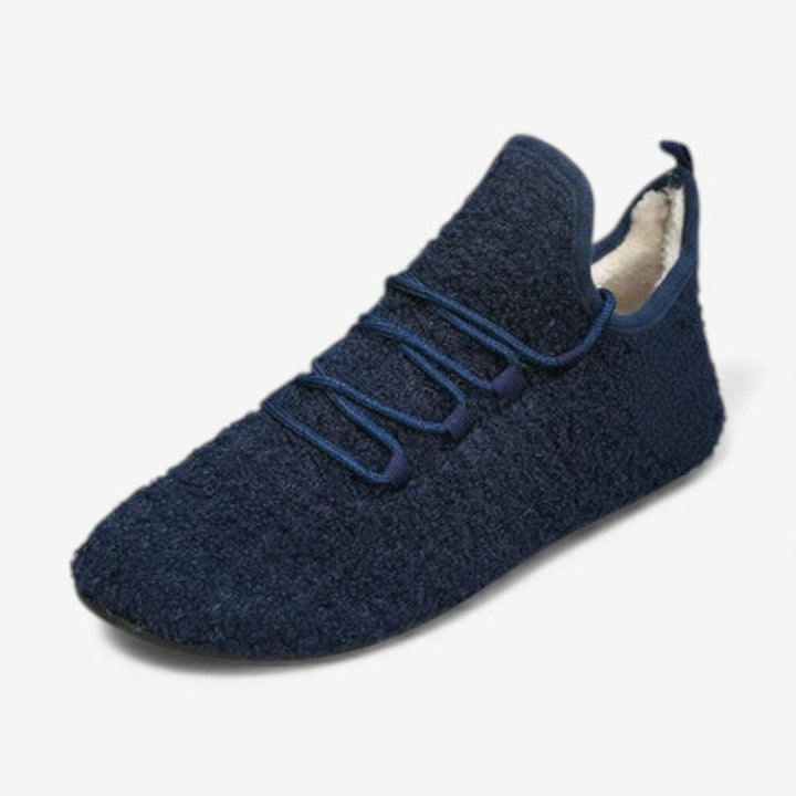 Grace | Women's Round Toe Lace-Up Plush Trainers Non-Slip Flat Shoes