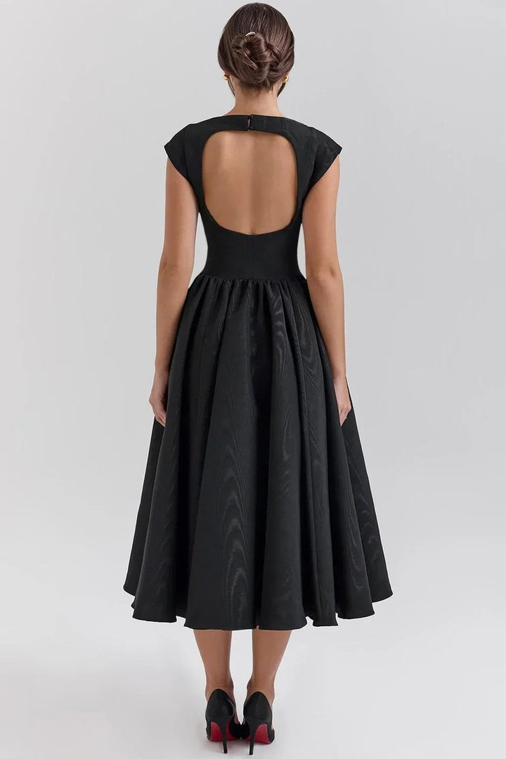 Sophie | Women's Sculpted Fit-and-Flare Christmas Party Midi Dress