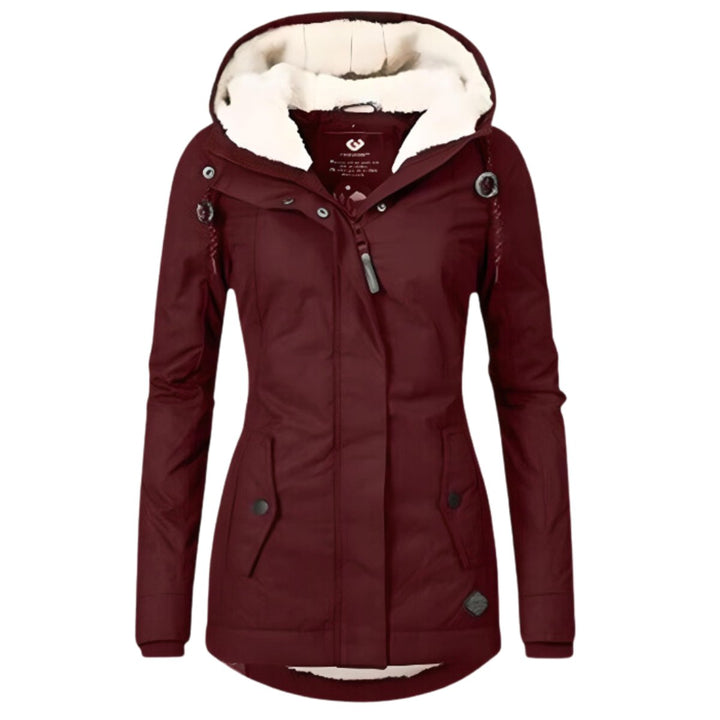 Grace | Women's Sherpa-Lined Hooded Waterproof Parka Coat