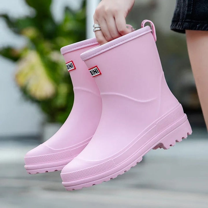 Mia | Women's Slip-On Ankle Boots Non-Slip PVC Rain Wellies