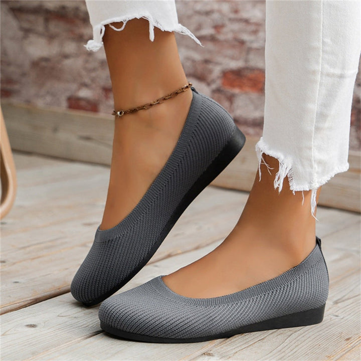 Ivy | Women's Slip-On Knit Ballet Flats Lightweight Everyday Loafers