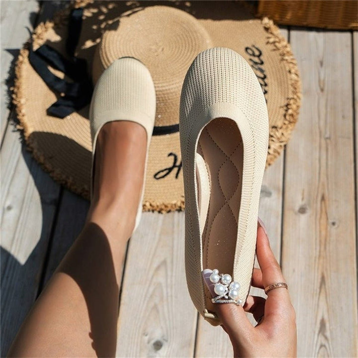 Ivy | Women's Slip-On Knit Ballet Flats Lightweight Everyday Loafers