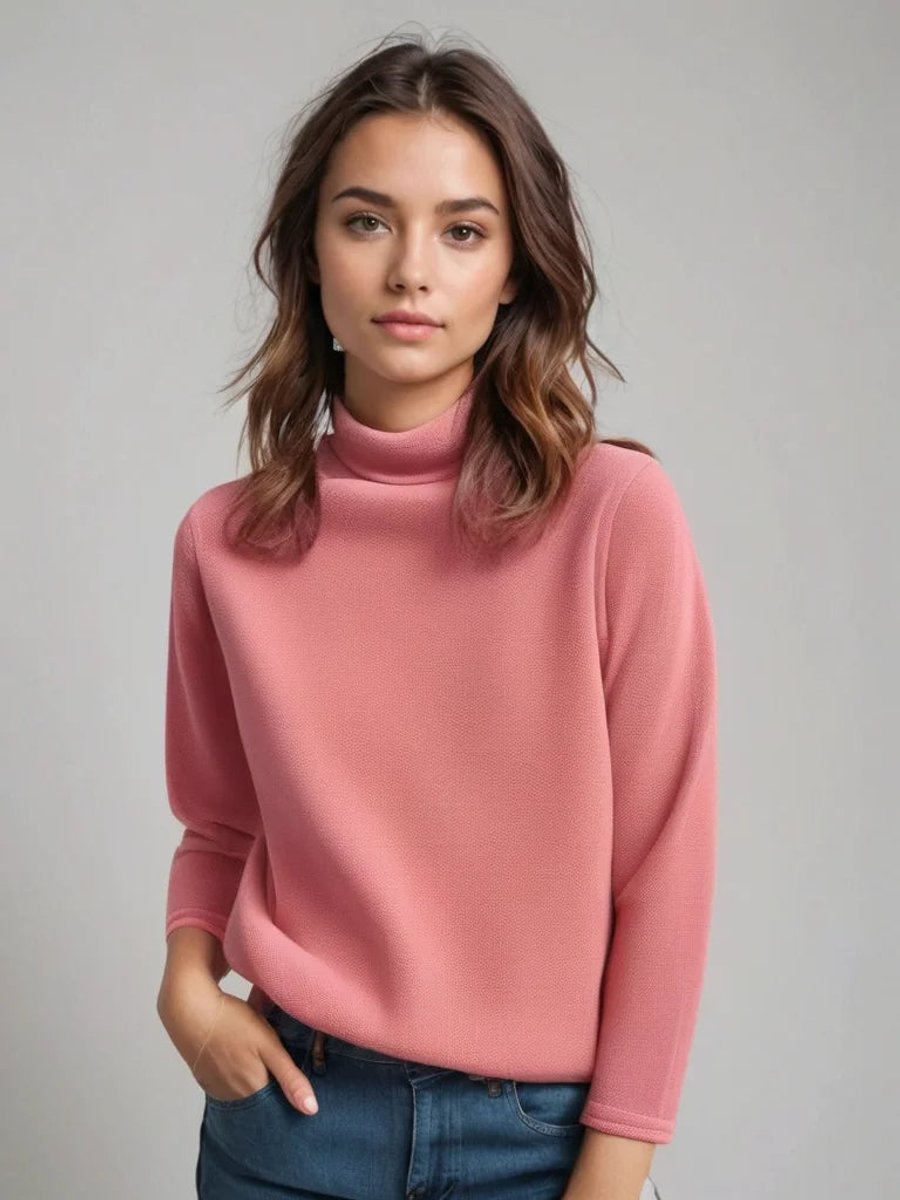 Willow | Women's Soft Knitted Roll Neck Jumper Relaxed Fit